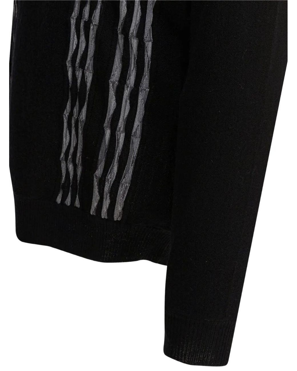 Beams Plus Black Striped Polo Shirt for men