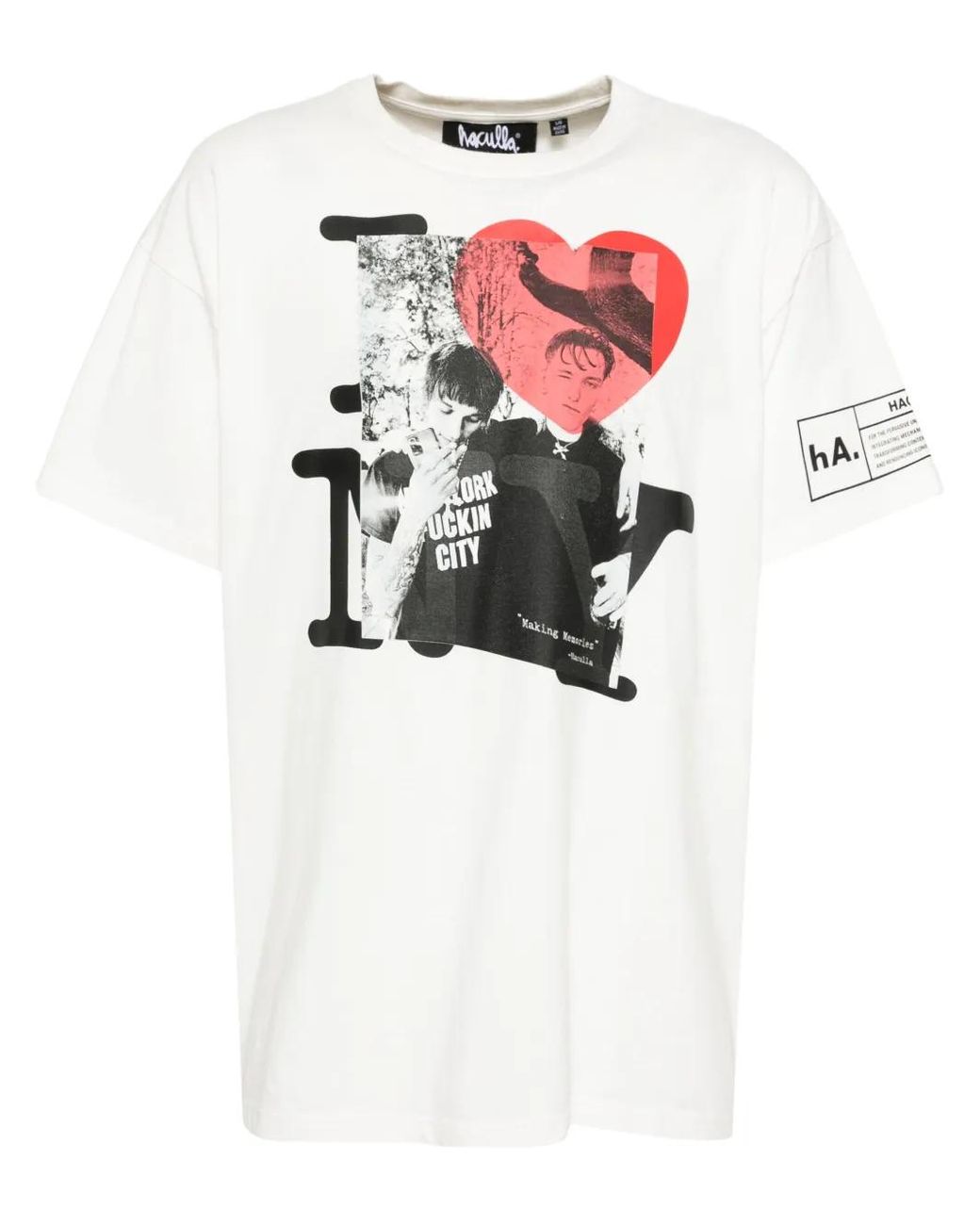 Haculla White Making Memories T-Shirt for men