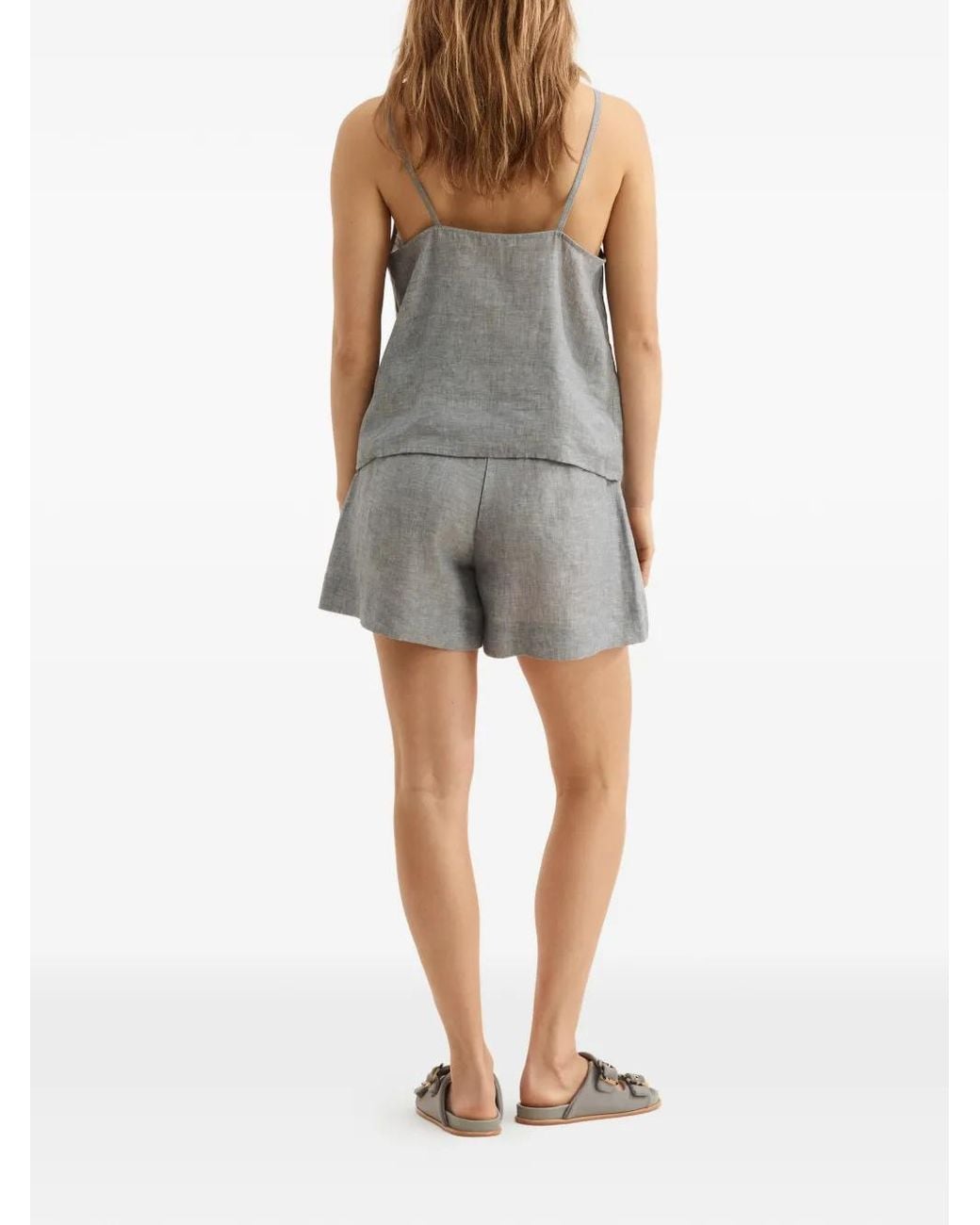 Eres Gray Enjouée Button Short