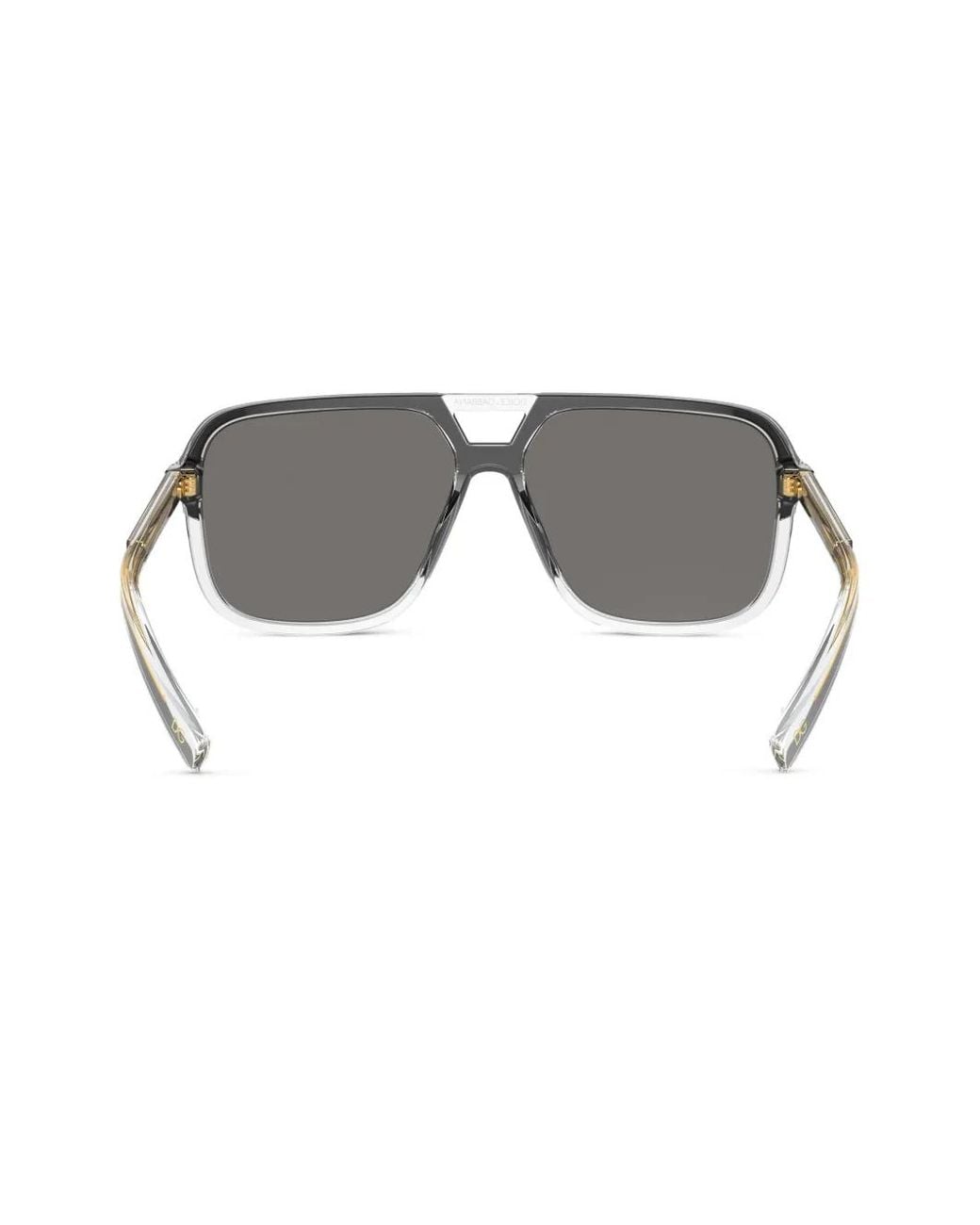 Dolce & Gabbana Black Pilot-Frame Sunglasses