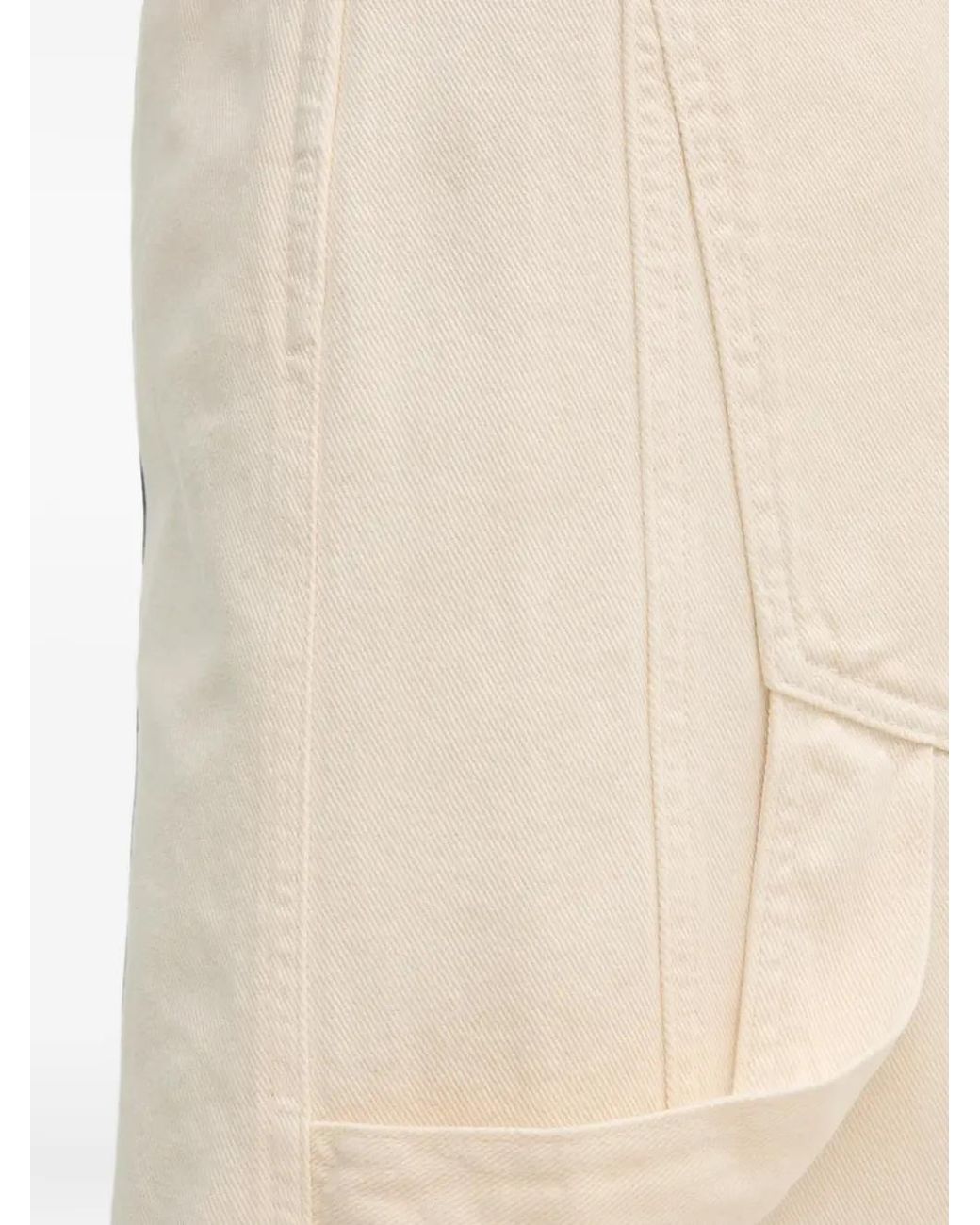 Benetton Natural Hammer-Loop Wide-Leg Jeans