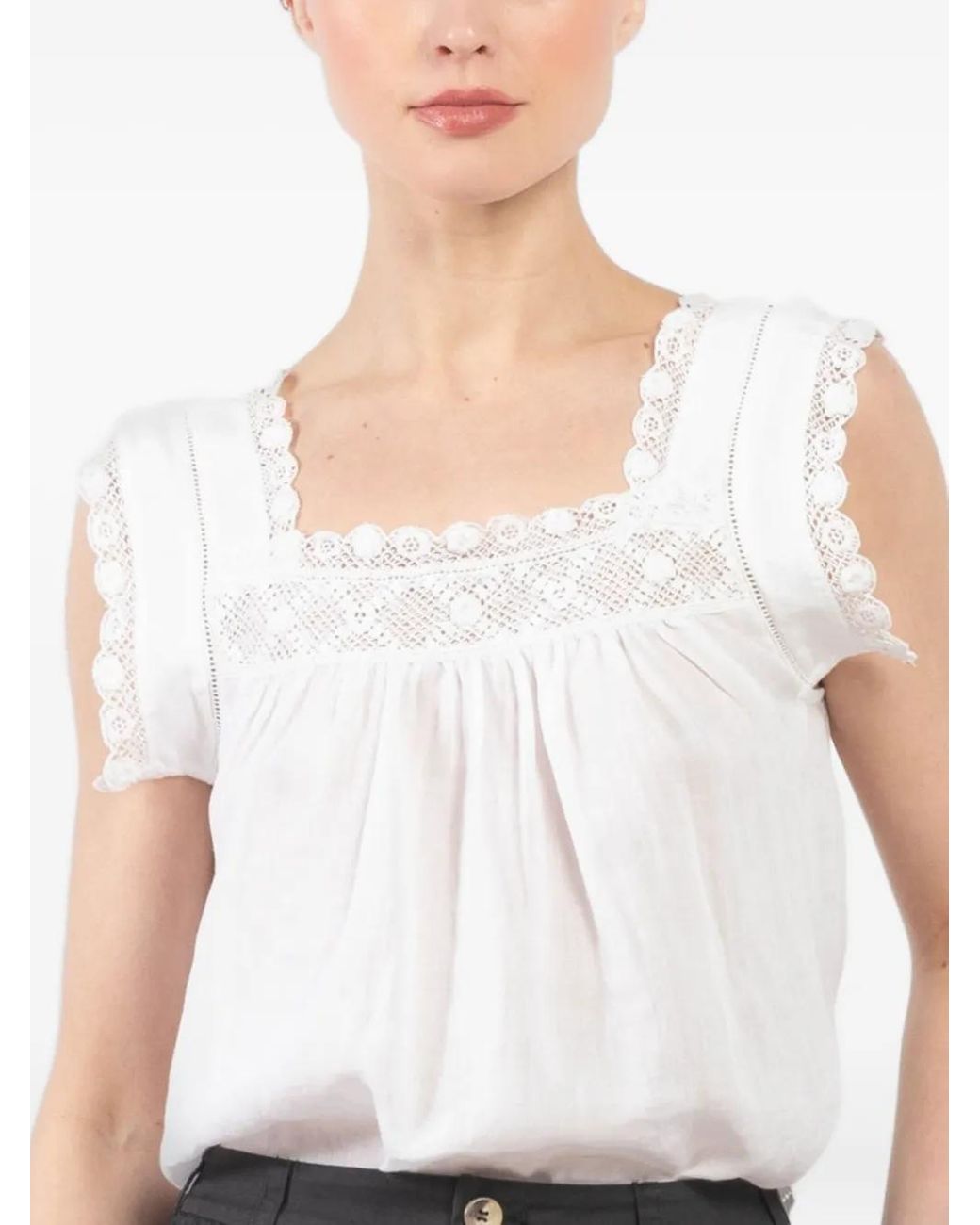 Doen White Aphra Blouse
