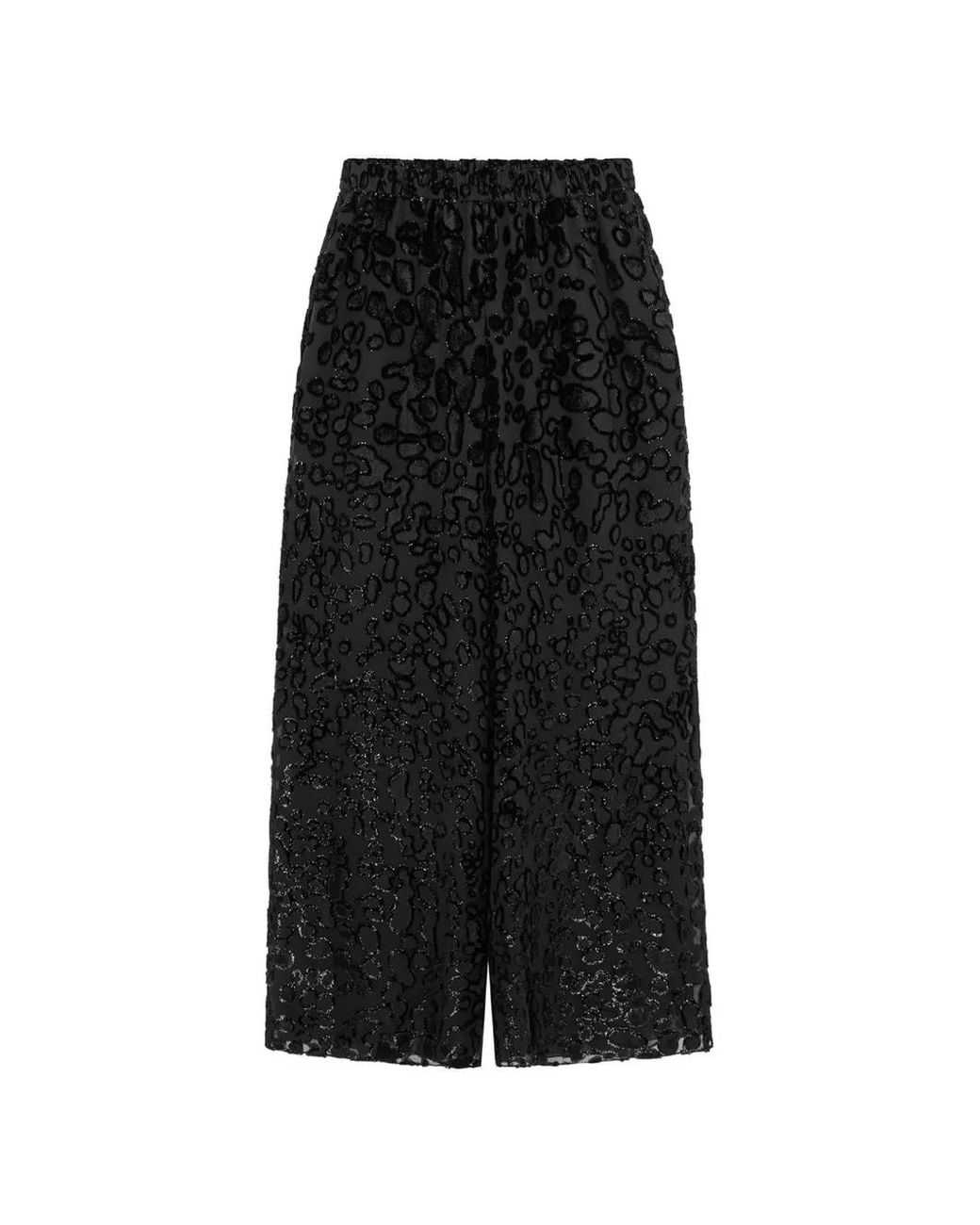 16Arlington Black Rocco Devoré Trousers