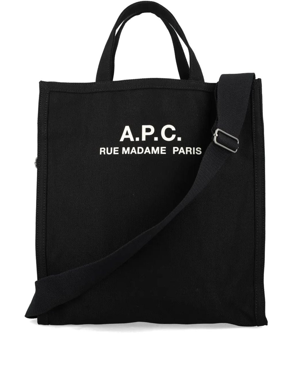 A.P.C. Black Recuperation Shopping Bag