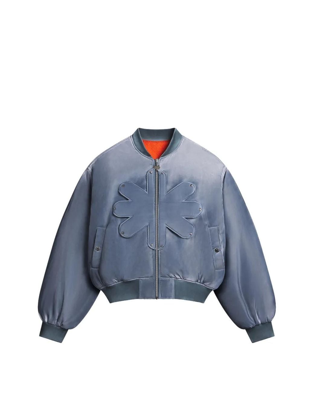 LOSTSHDWS Blue Reversible Bomber Jacket for men