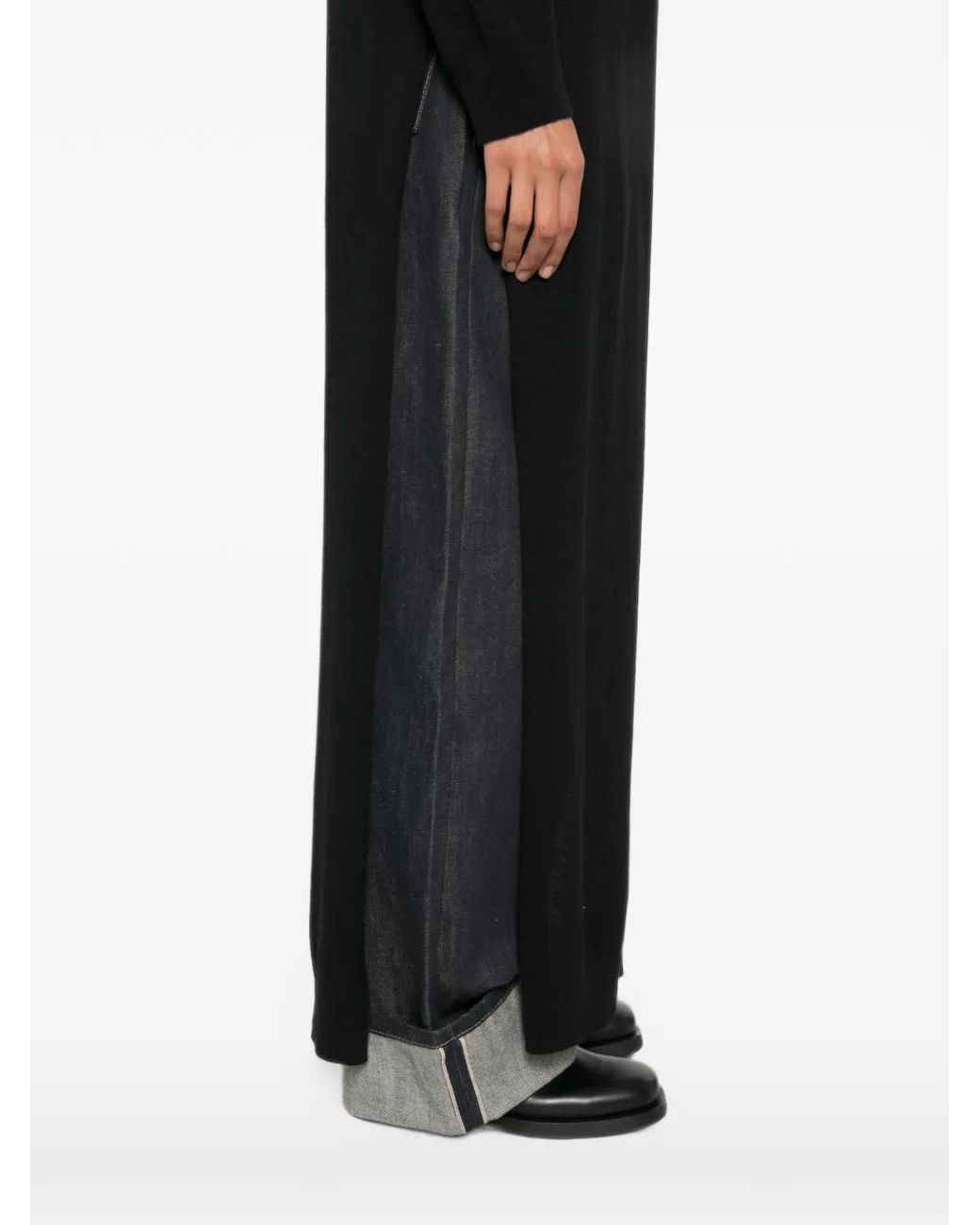 DARKPARK Black Slit-Detail Gia Sweater
