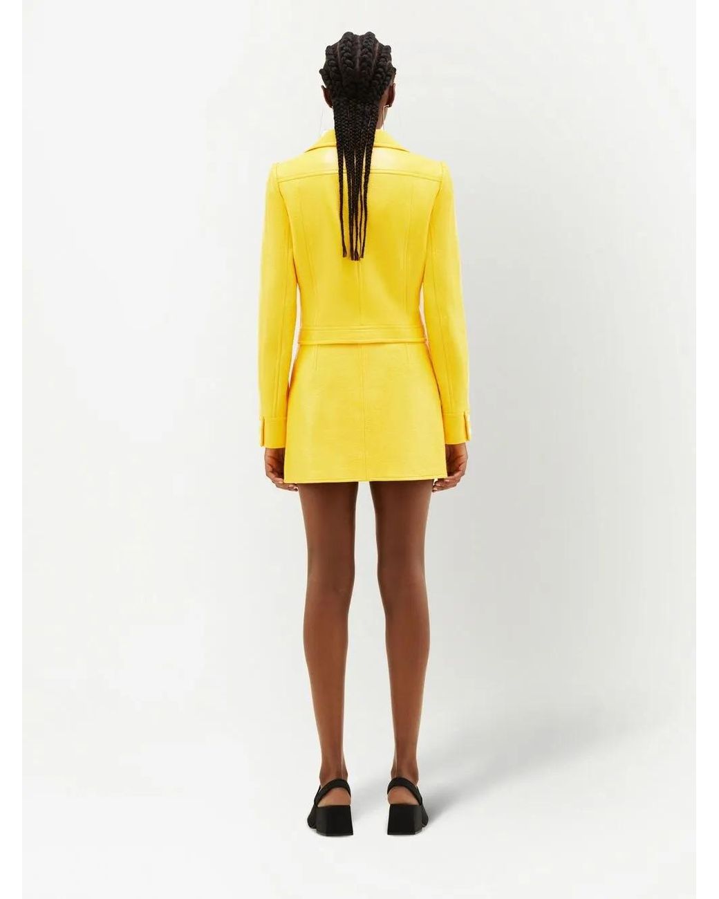 Courreges Mini-Rok Met Logopatch in het Yellow