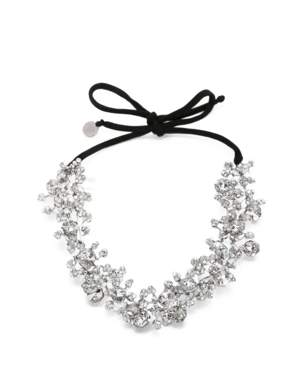 Maria Calderara Metallic Crystal-Embellished Necklace