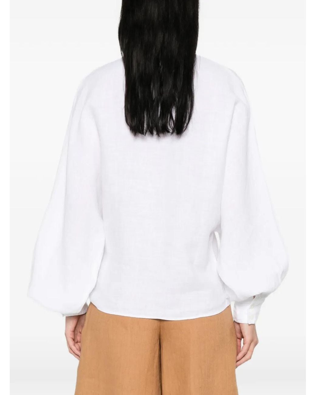 SOSUE White Antonia Shirt