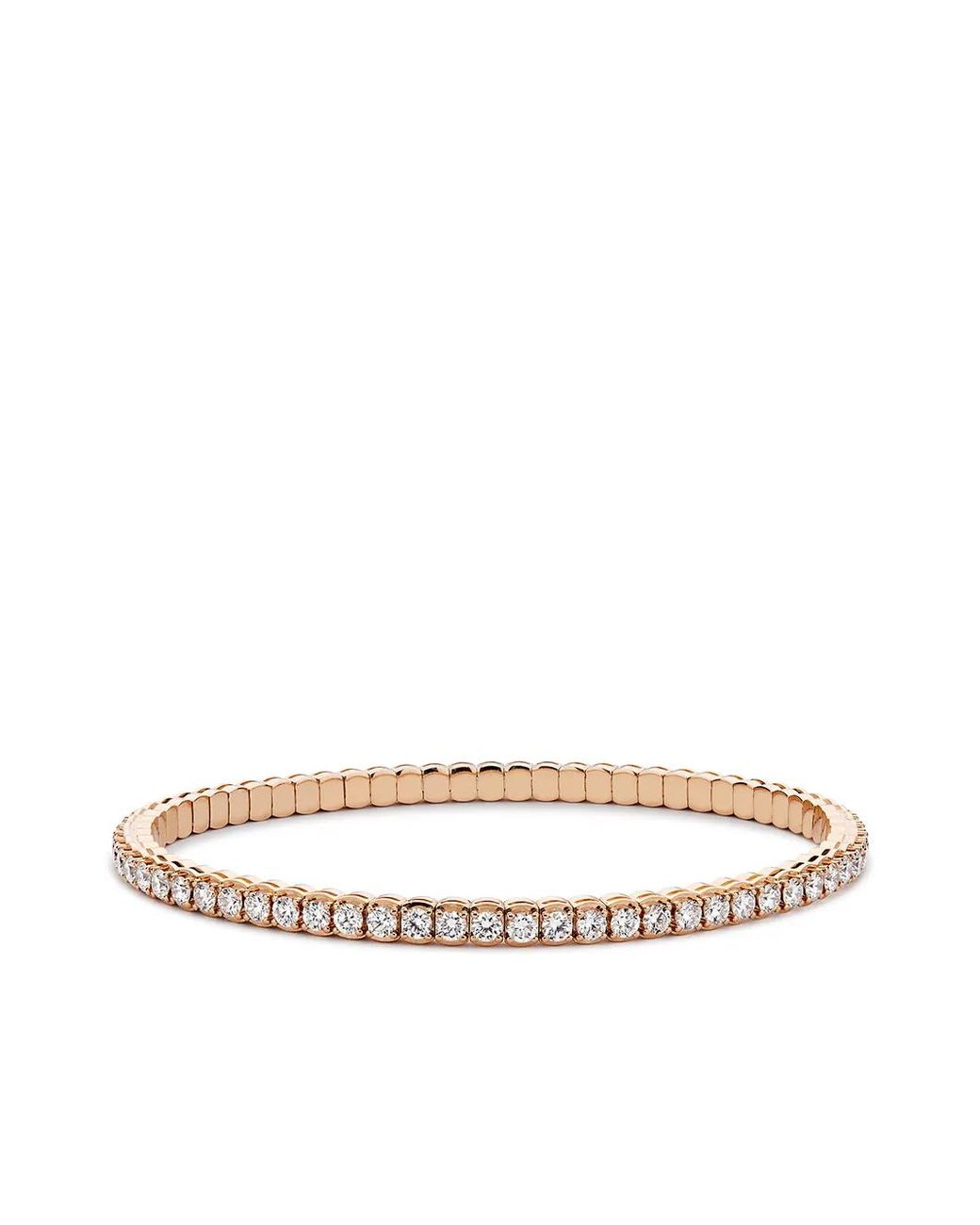 Pragnell White 18Kt Rose Expandible Diamond Bracelet