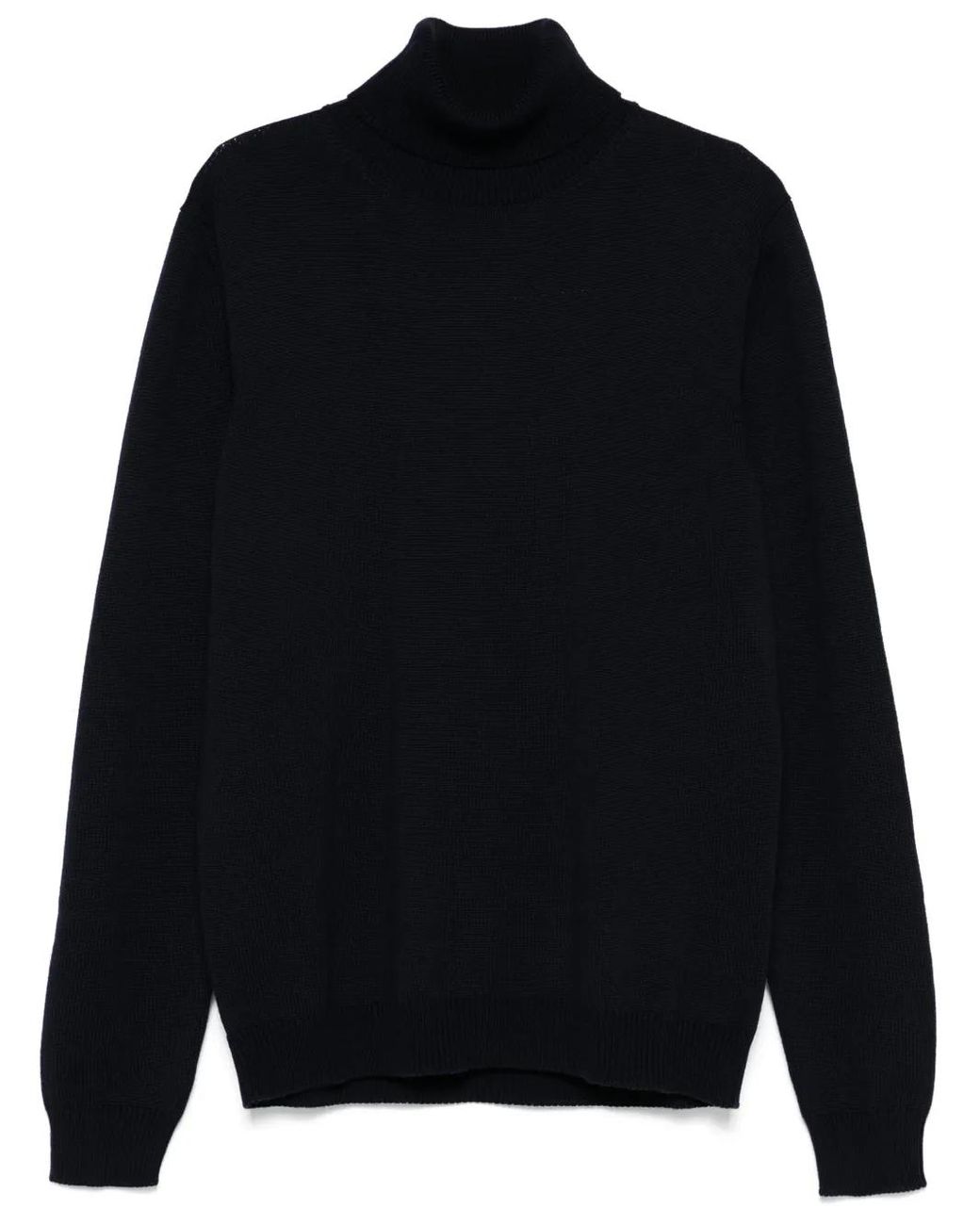 Roberto Collina Black Turtleneck Sweater for men