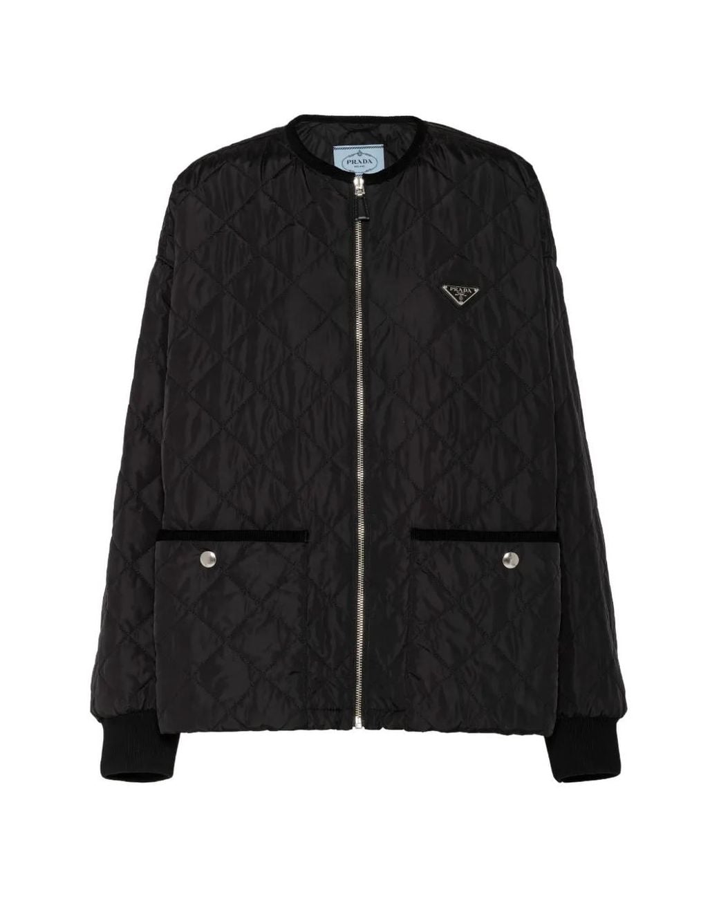 Prada Black Quilted Light Re-Nylon Jacket