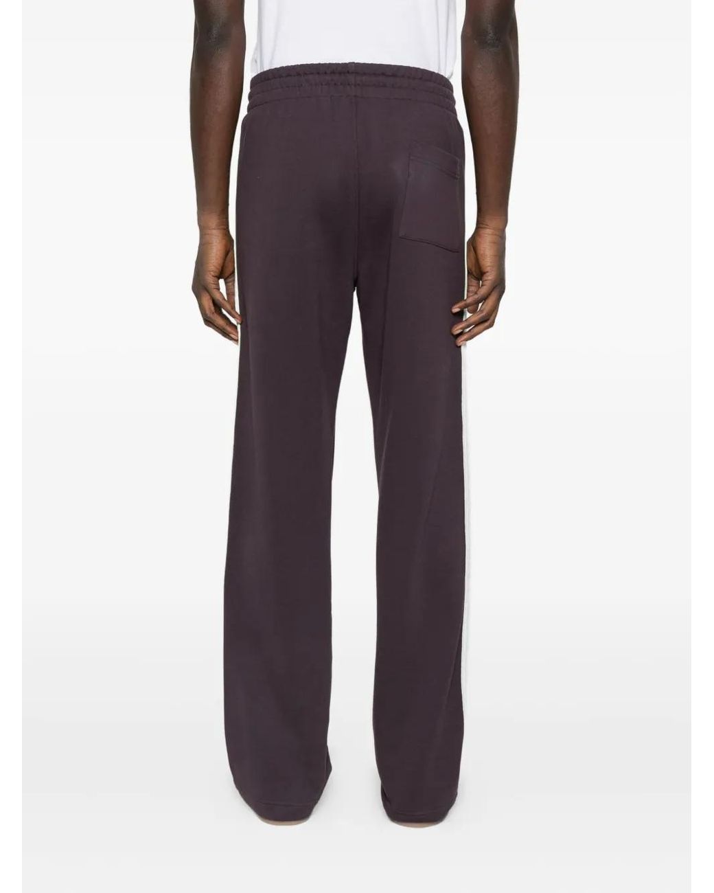 Casablanca Blue Side-Stripe Cotton Trousers for men