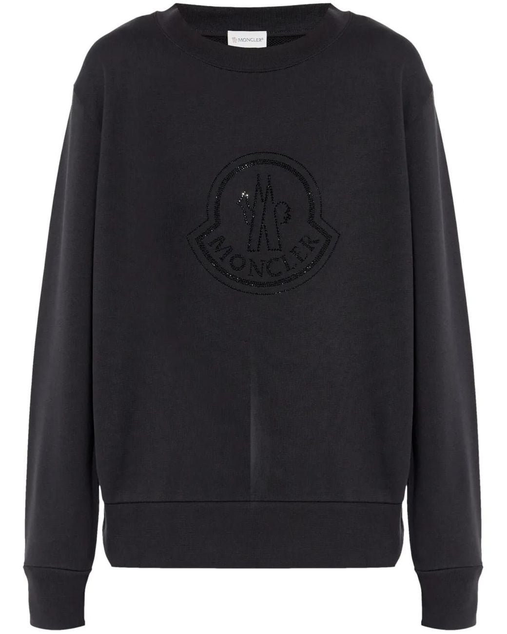 Moncler Black Oversize Sweatshirt Maglia