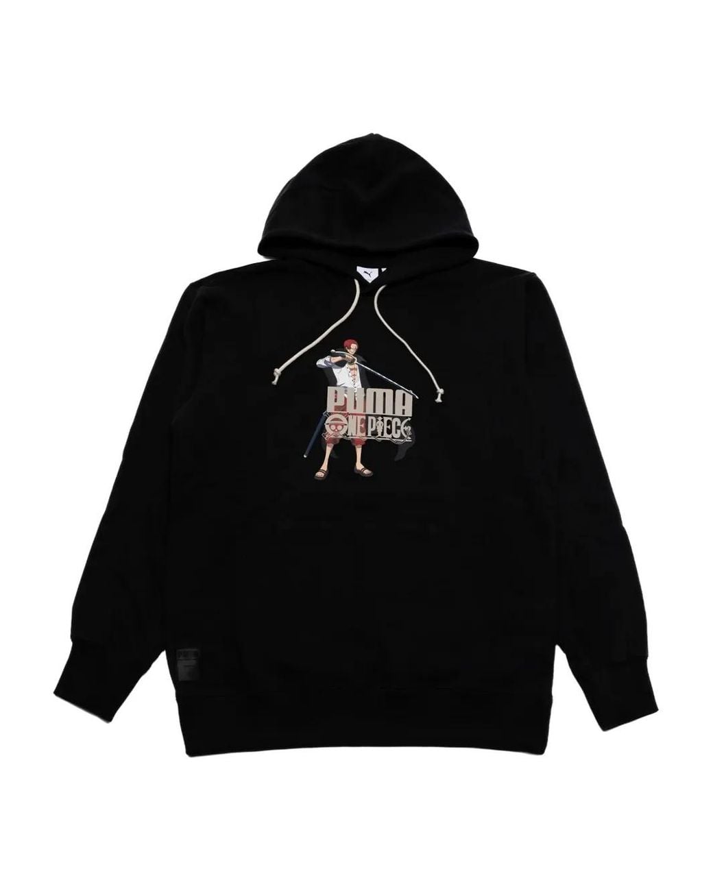 PUMA Black Graphic Hooded Hoodie for men