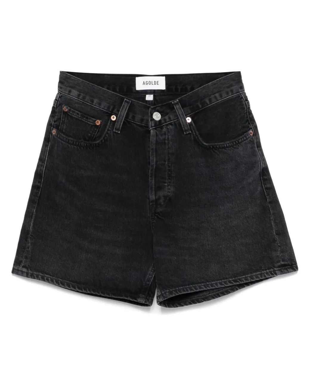 Agolde Black Indra Shorts