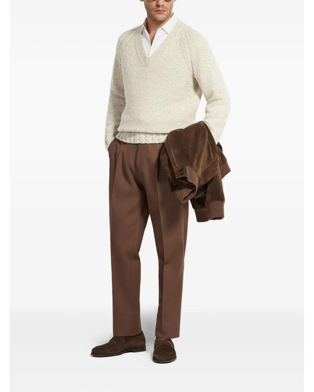 Zegna White Jumper for men