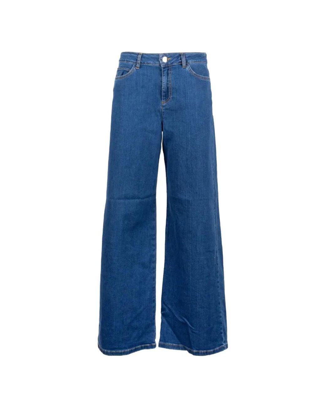 Marella Blue Emme Wide-Leg Jeans