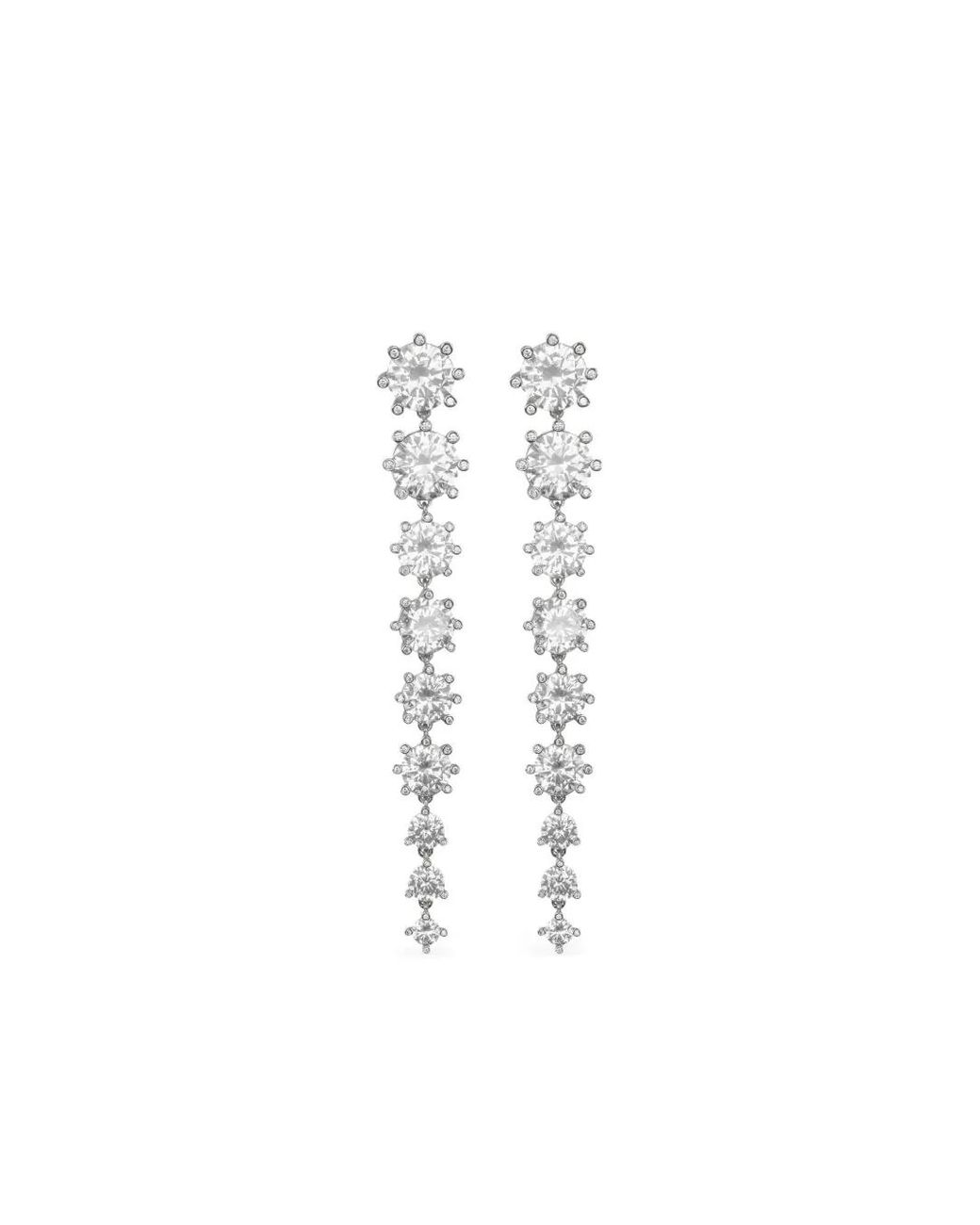 Jennifer Behr White Dégradé Crystal Earrings