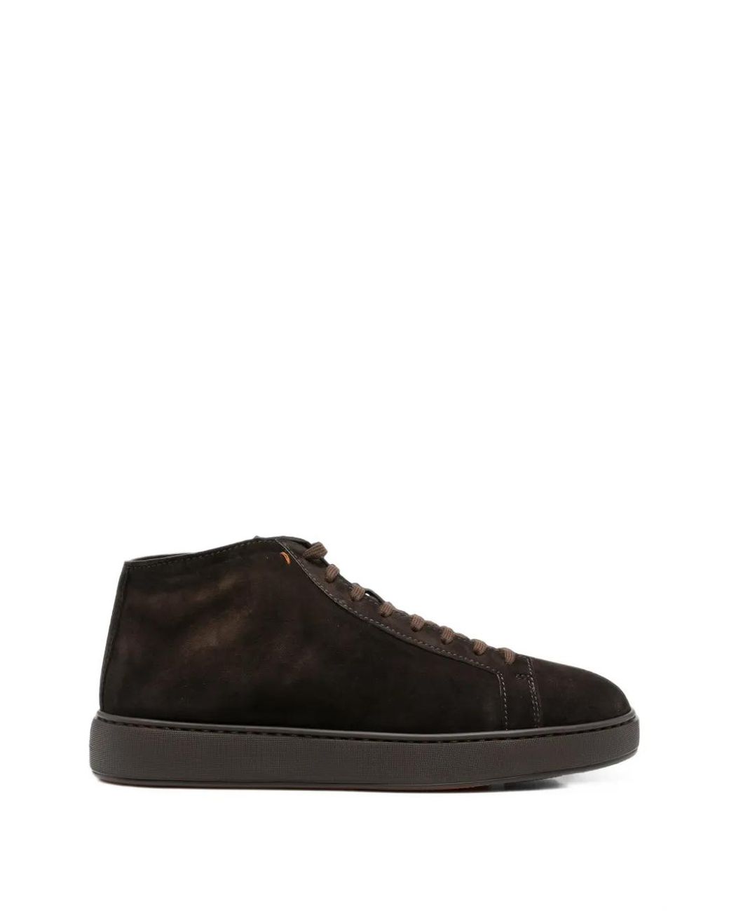 Santoni Black Clean Icon High-Top Sneakers for men