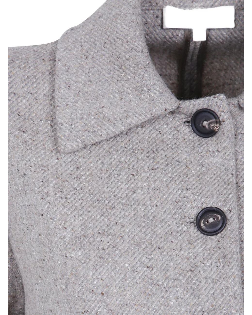 Antonelli Gray Button-Fastening Jacket
