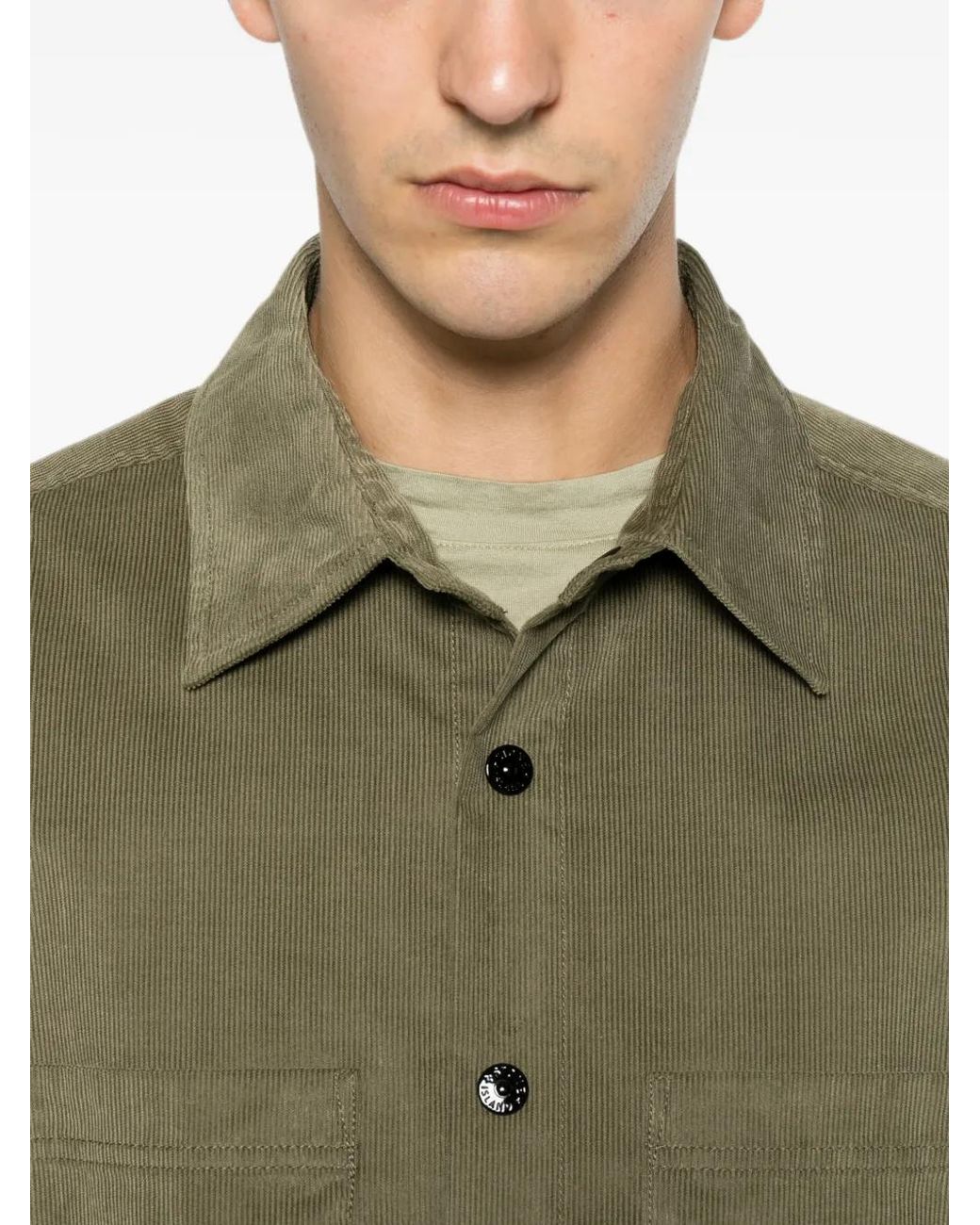 Stone Island Green Utility Shirt for men