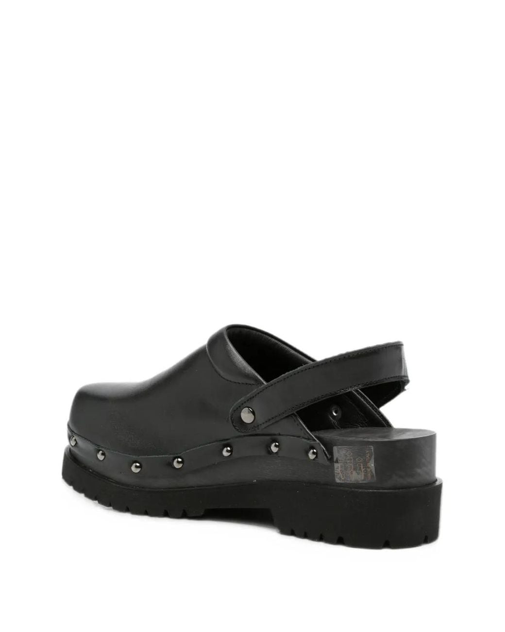 Scholl Black Cindy Studded Mules