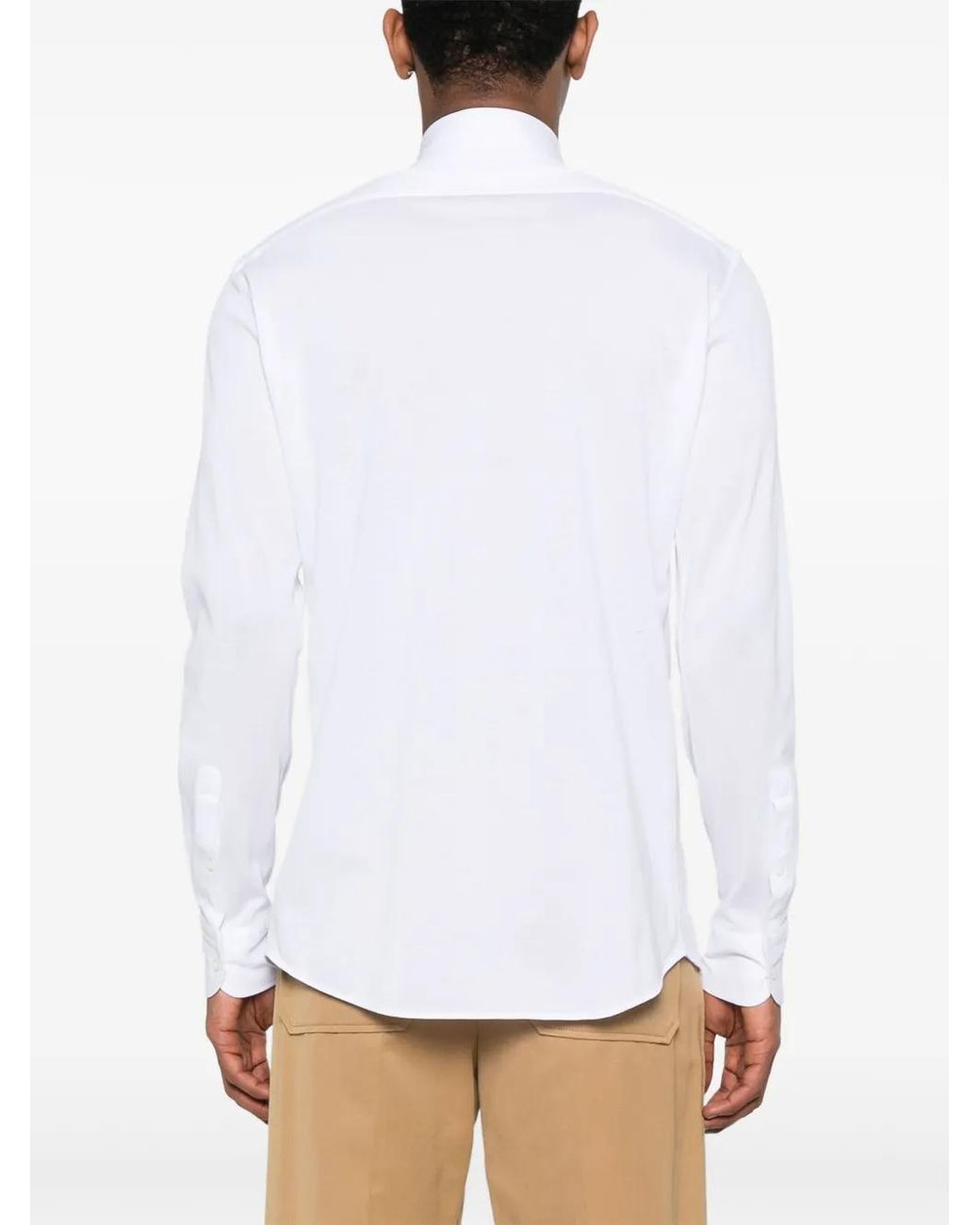 Zegna White Piqué Shirt for men