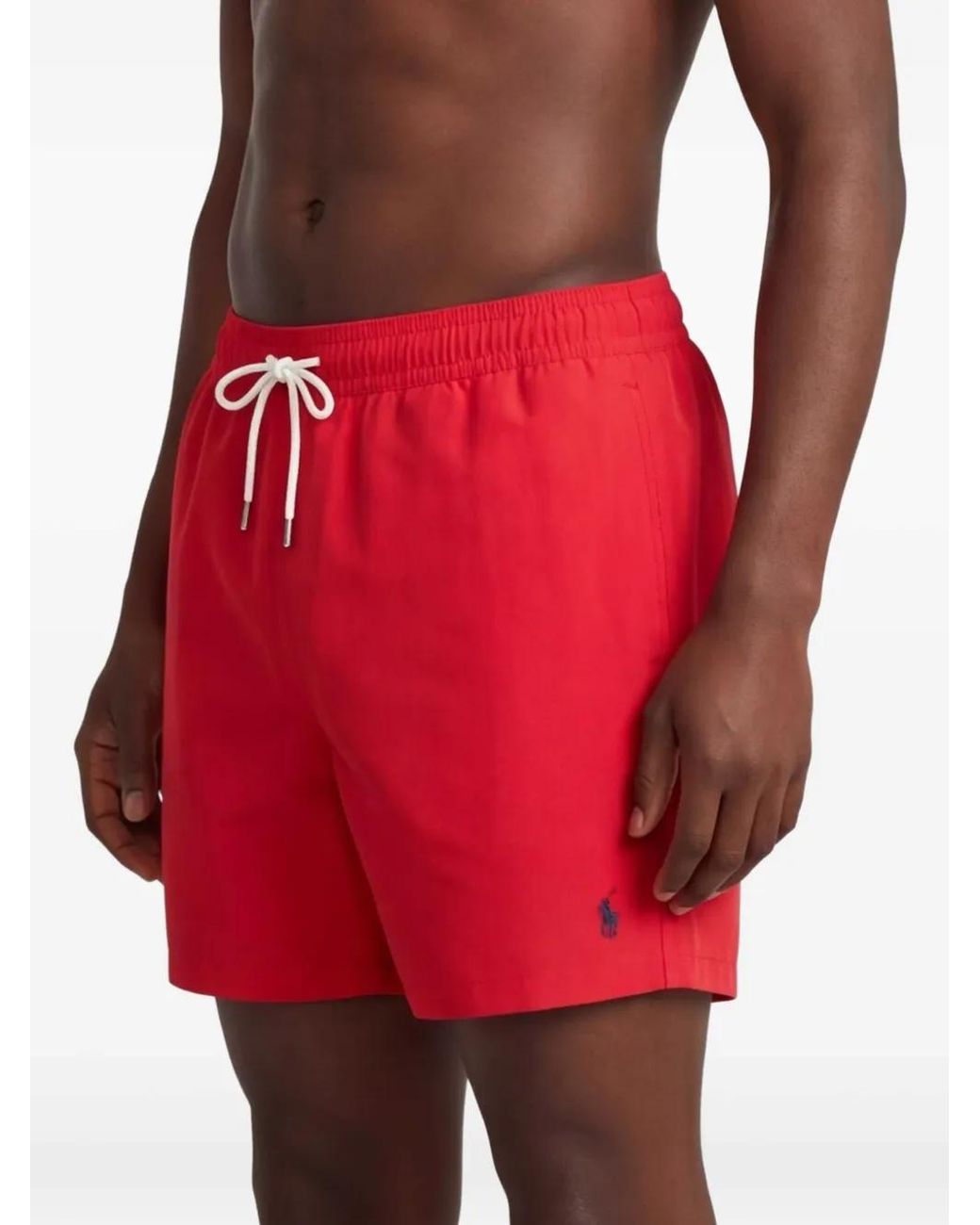 Polo Ralph Lauren Red Traveler Classic Swim Boxer for men