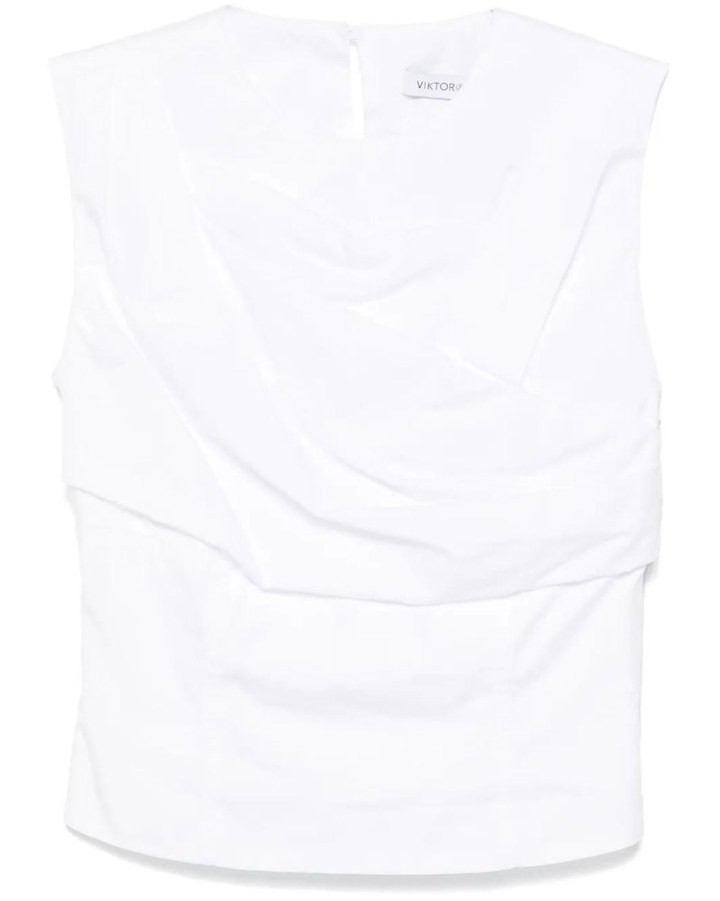 Blusa Plisada Viktor & Rolf de color White