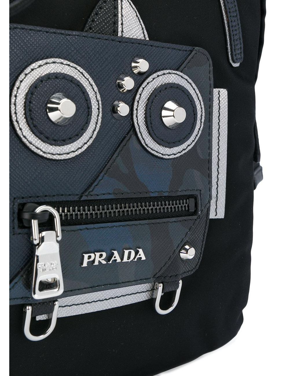 Prada Robot Backpack in Black for Men | Lyst