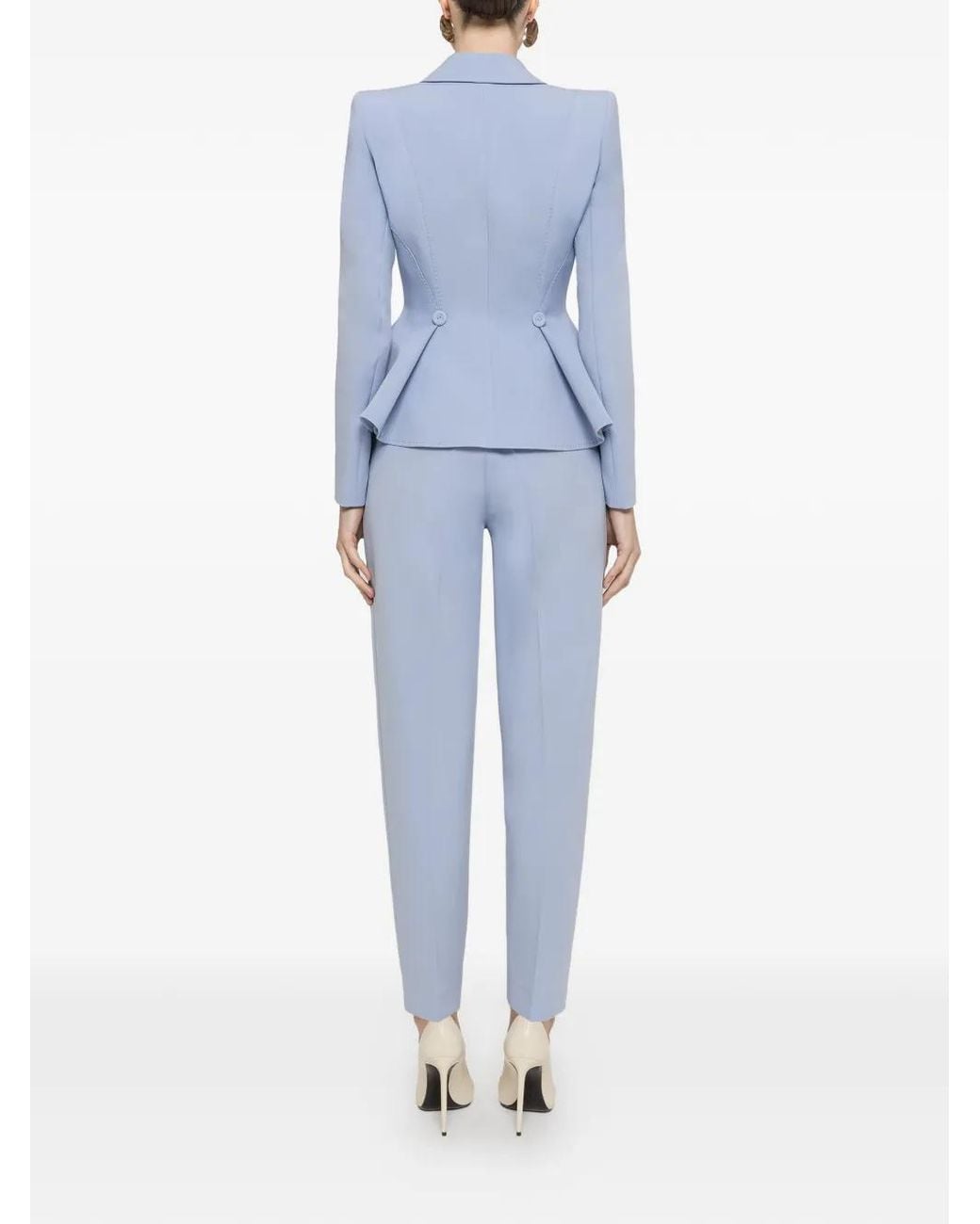 Nissa Blue Single-Breasted Blazer