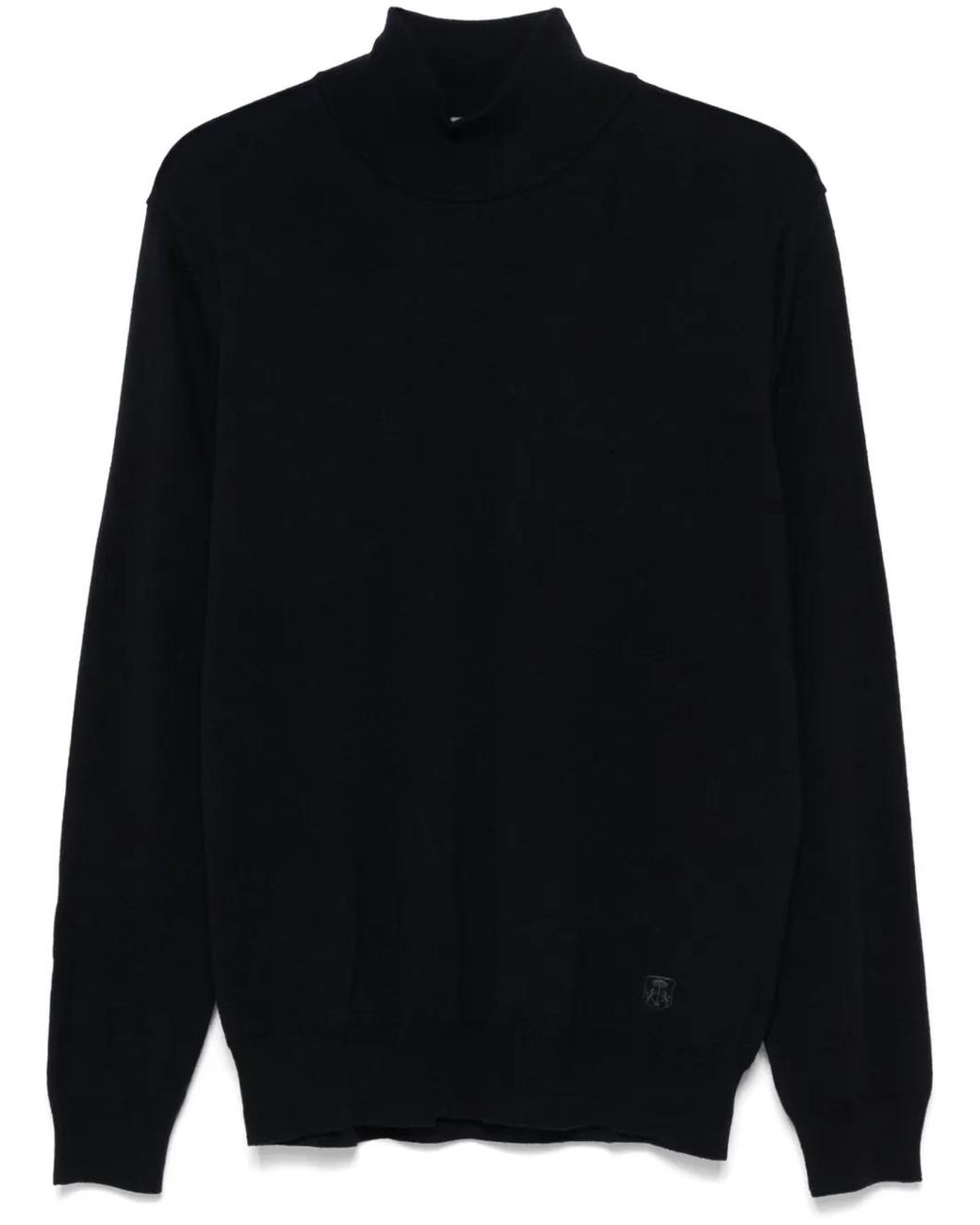 Corneliani Blue Virgin Wool Sweater for men