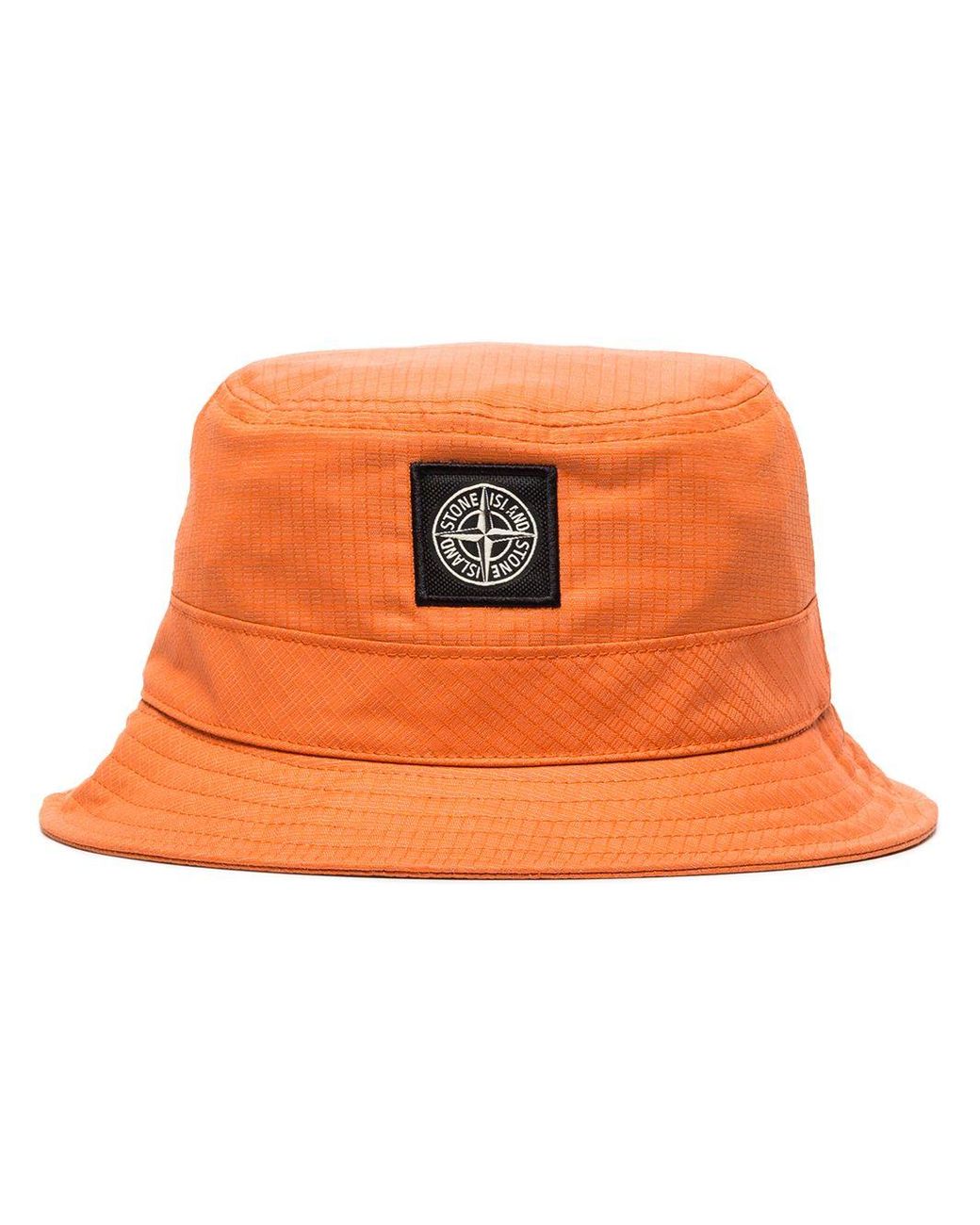 Bob à patch logo Stone Island pour homme en coloris Orange | Lyst