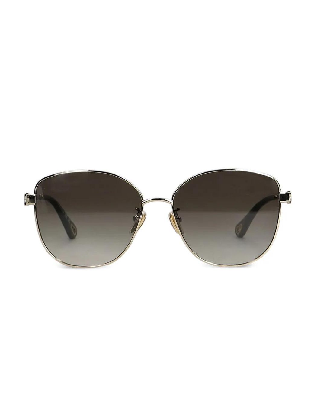Chloé Brown Square-Frame Sunglasses