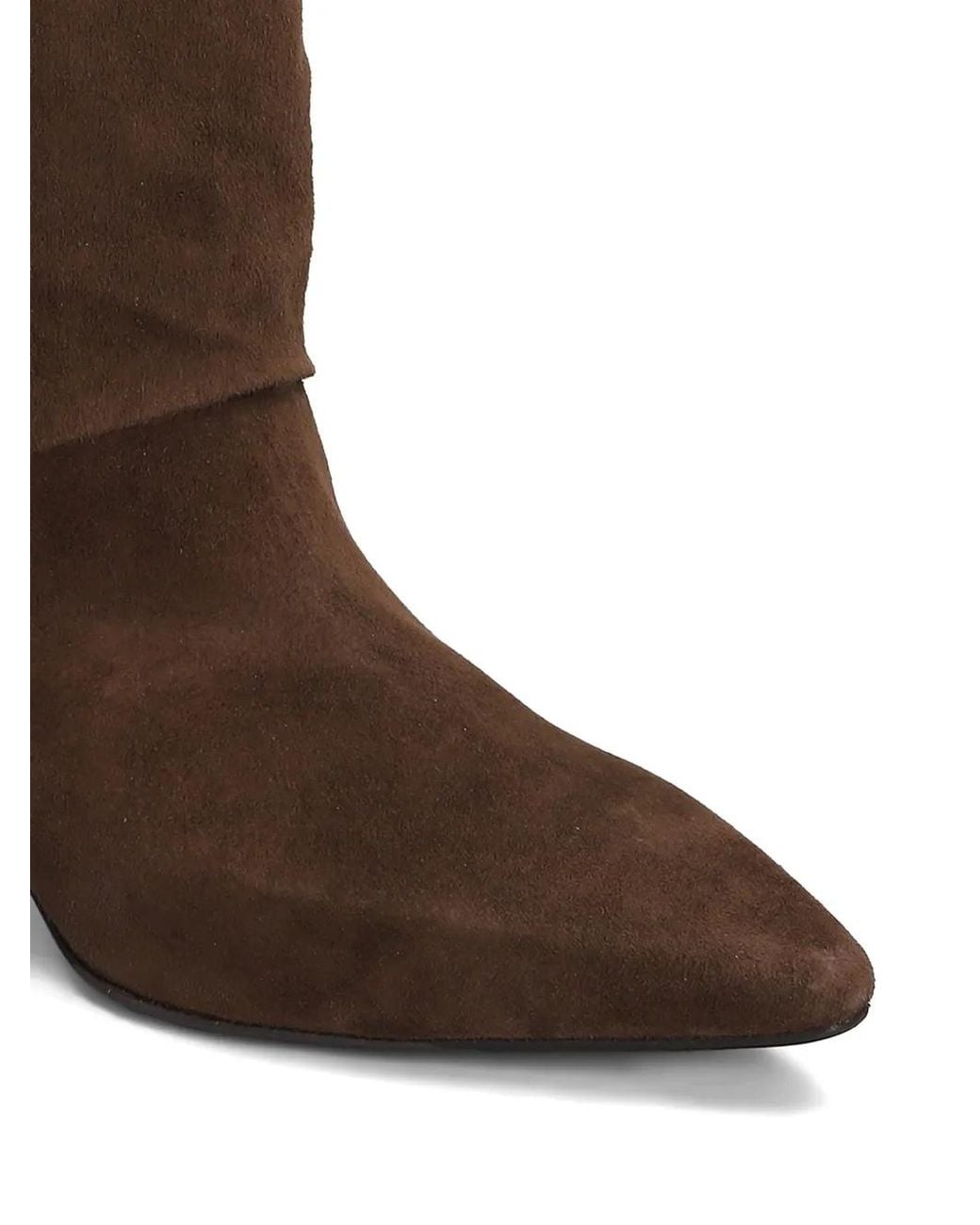 The Seller Brown Pointed-Toe Suede Boots