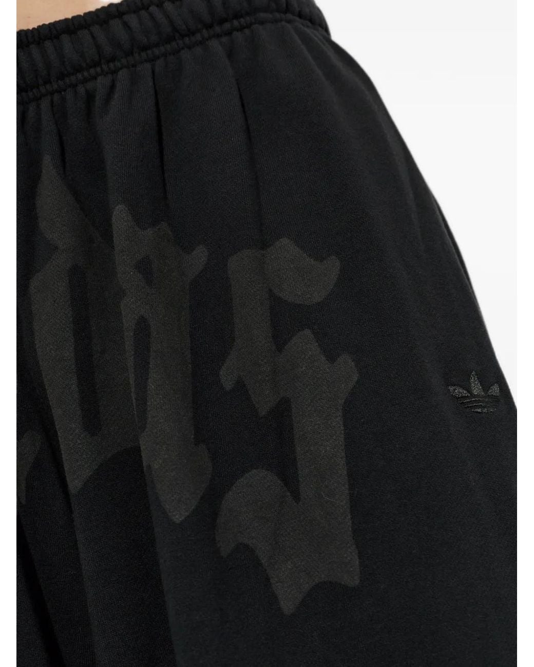 Adidas Black Wide-Leg Sweat Pants for men