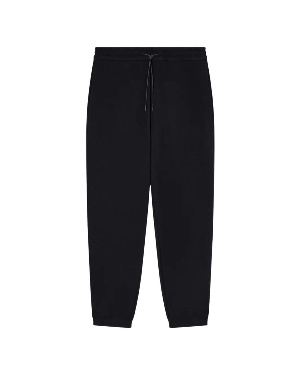 Emporio Armani Black Travel Essential Canneté Jersey Joggers for men