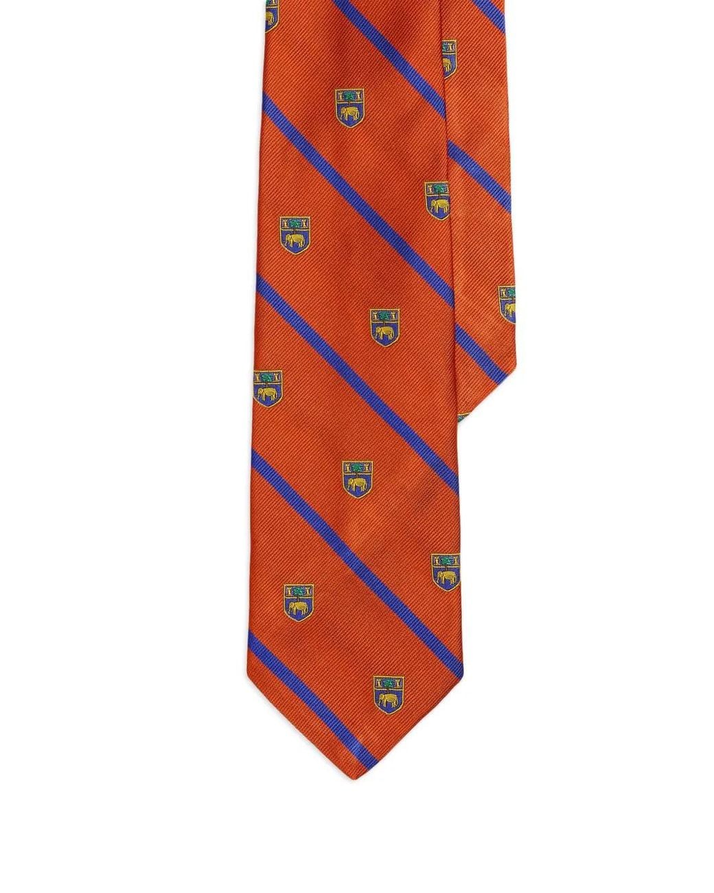 Polo Ralph Lauren Red Striped Silk Club Tie for men