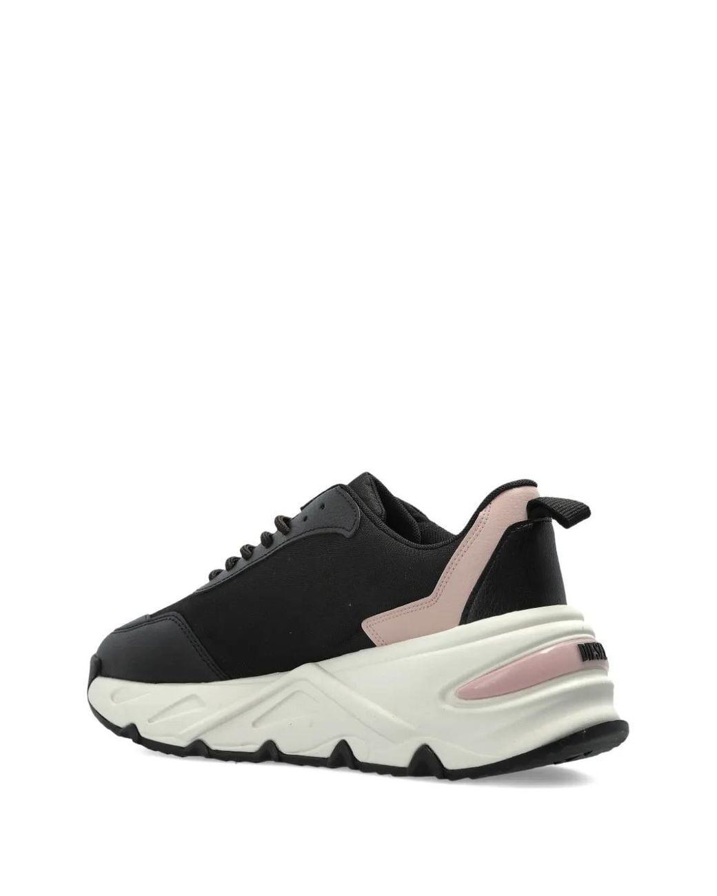 DIESEL White S-Savannah Logo Appliqué Sneakers