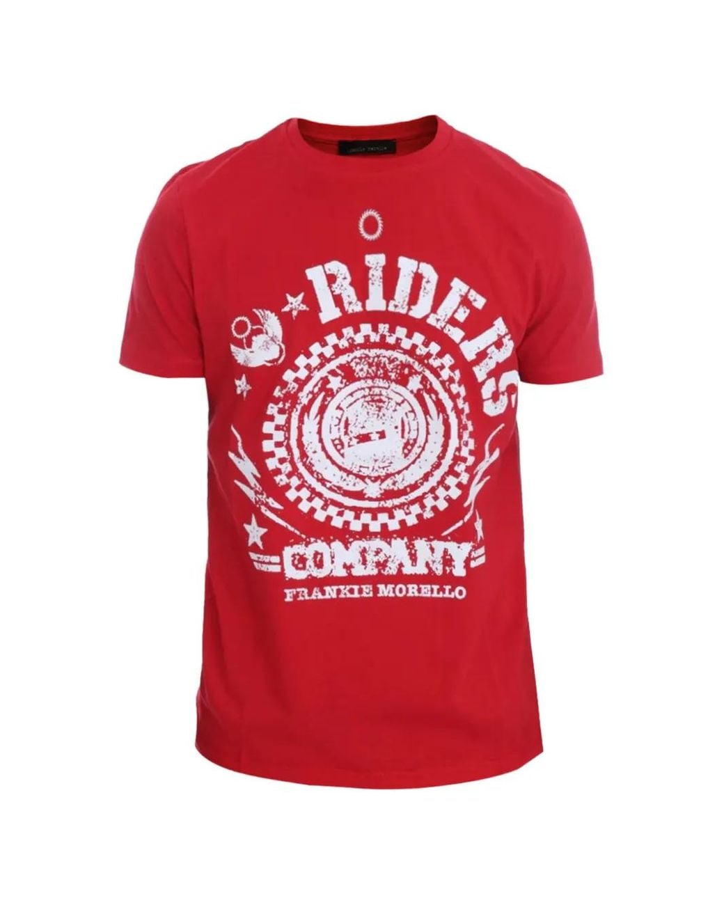 Frankie Morello Red Graphic-Print T-Shirt for men