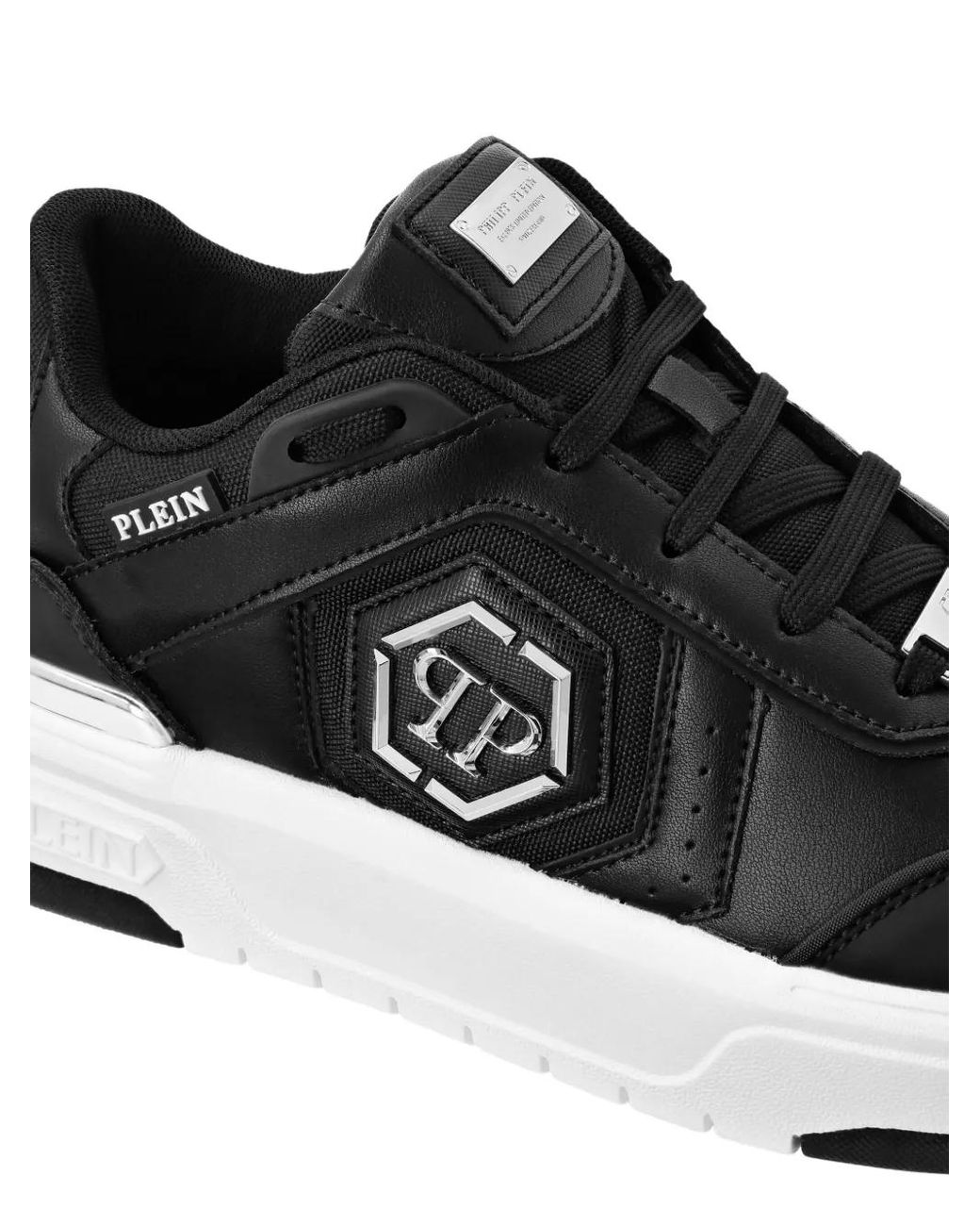 Philipp Plein Black Sk8R Plein Low-Top Sneakers
