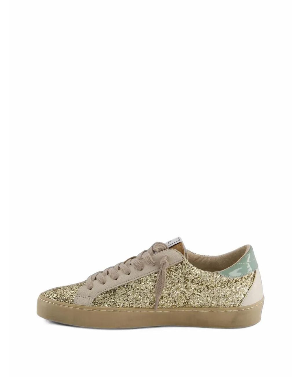 Corina Yellow Retro3 Glitter Lightning-Bolt Sneakers