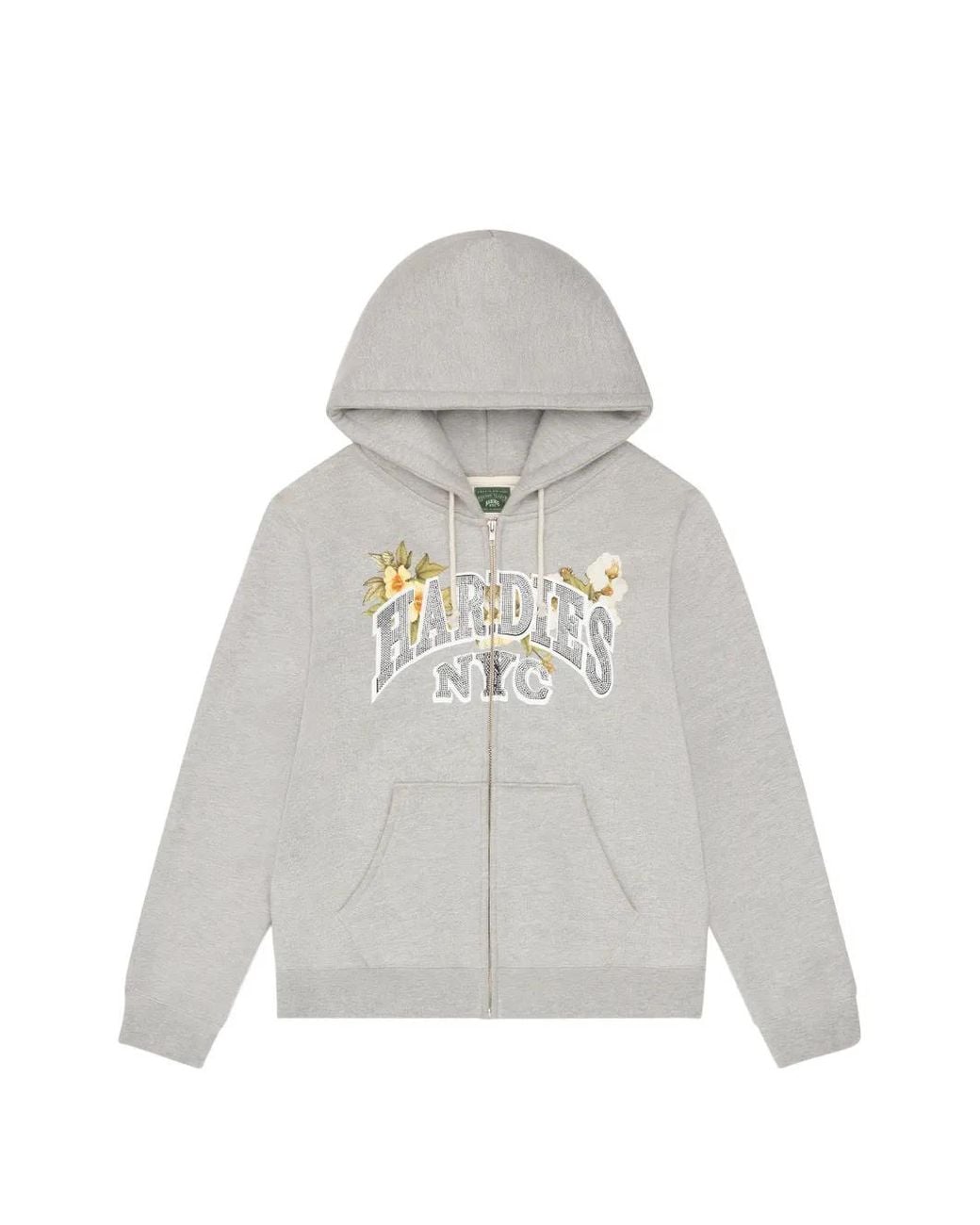 DENIM TEARS White Hardies Nyc Zip-Up Hoodie for men