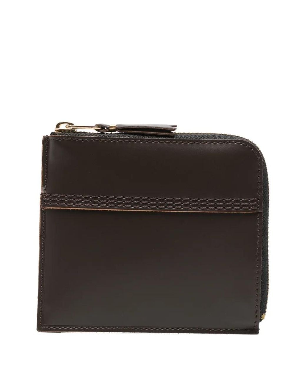 Comme des Garçons Black Zip-Around Leather Wallet