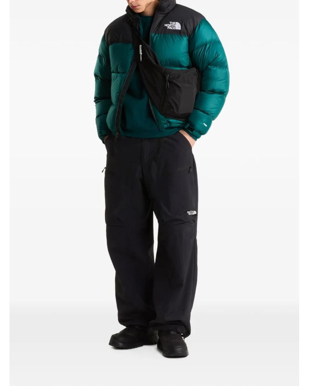 The North Face Green Quilted Panelled Jacket for men
