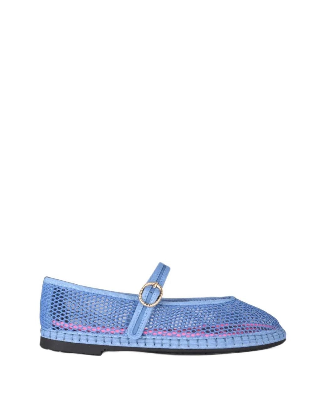 Flabelus Blue Isabella Mesh Ballet Flats