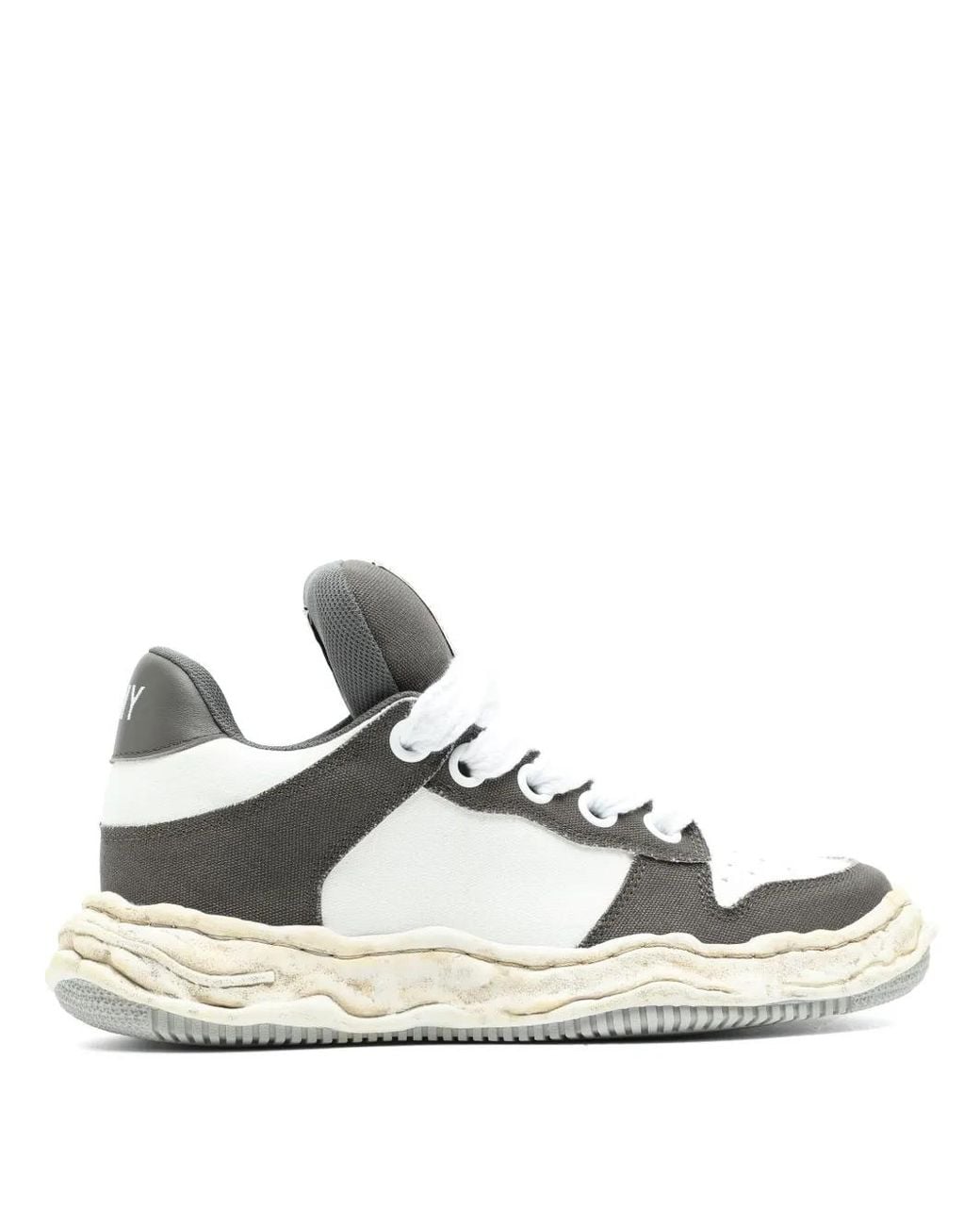 Maison Mihara Yasuhiro Metallic Wayne Og Sole Leather Sneakers