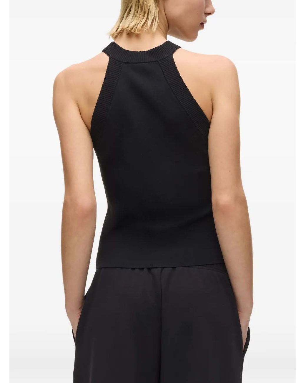 Karl Lagerfeld Black Logo Tank Top