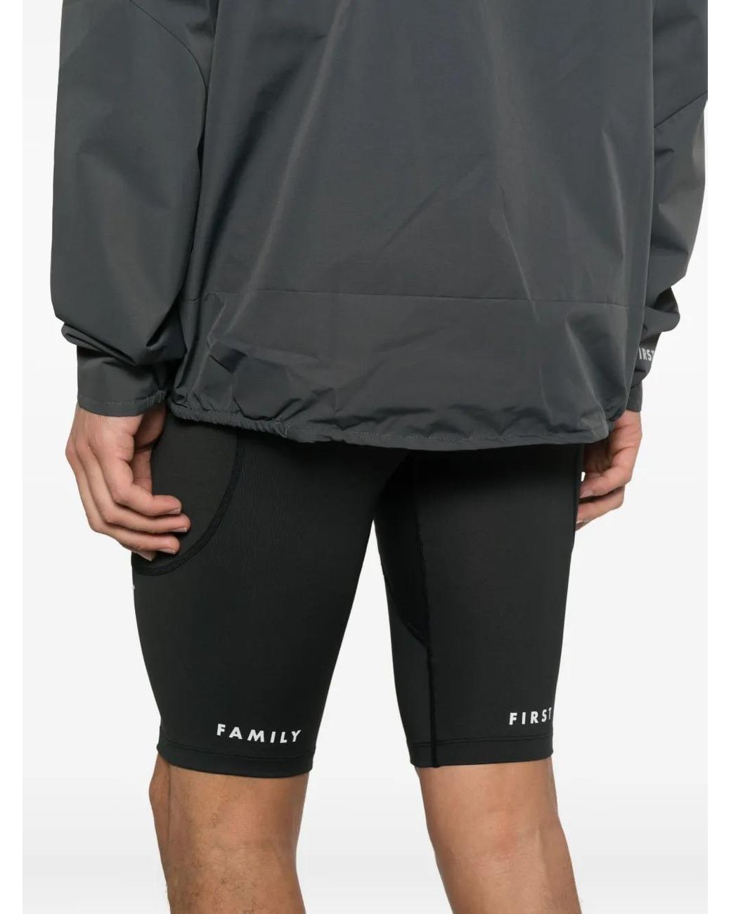 FAMILY FIRST Gray Short De Sport À Poches for men